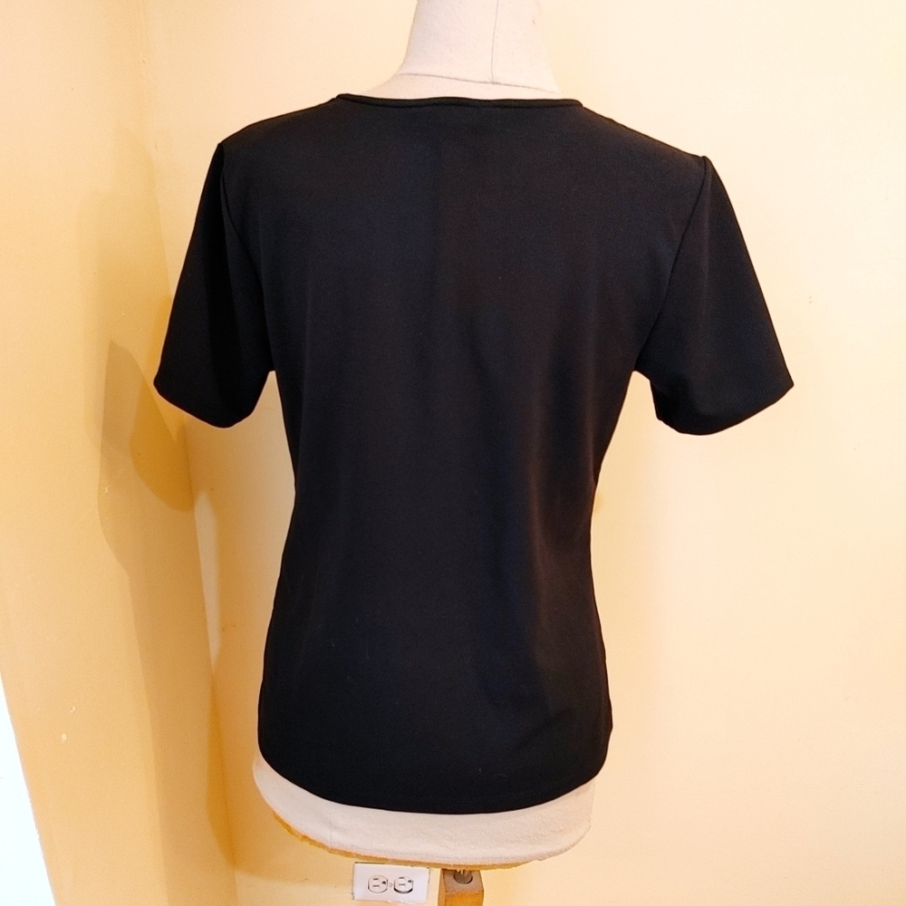 Ellen Tracy women's‎ stretch black Tops size medium - Picture 6 of 8